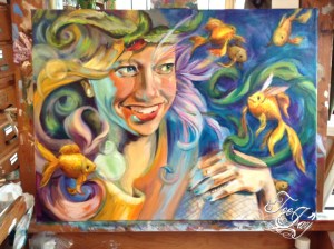 Delirium painting in progress