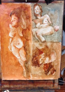 figure painting at Steve Carpenter Studio