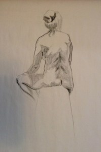 figure drawing woman back