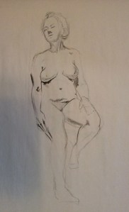 figure drawing woman standing