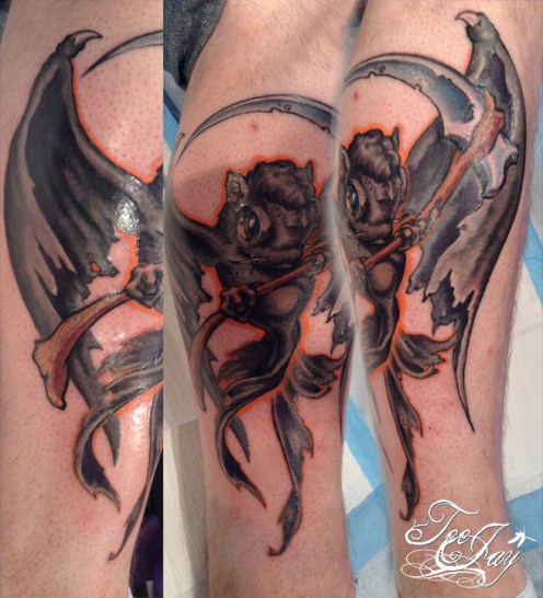 Reaper Bat Nugget tattoo