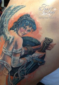 Luis Royo tattoo