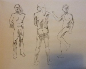 figure drawing male standing