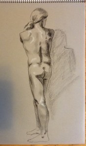 figure drawing male back