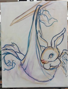 expecting painting in progress