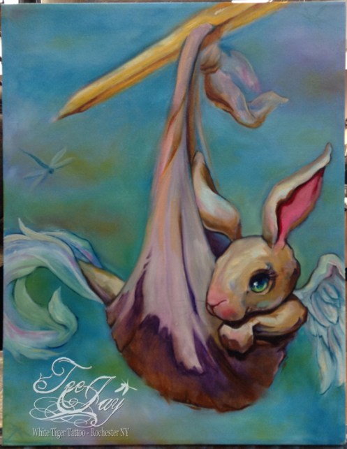 new born baby delivery painting