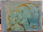 bear painting work in progress
