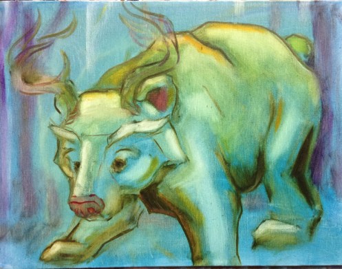bear painting work in progress