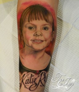 color portrait tattoo
