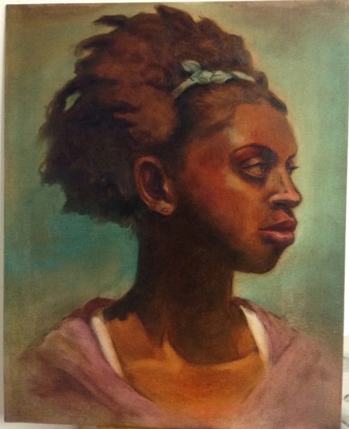 oil underpainting portrait