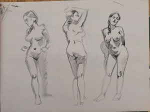 figure drawing female standing