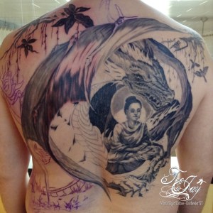 Buddha Backpiece tattoo