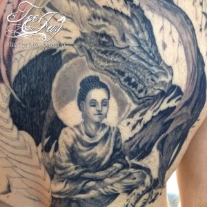 Buddha Backpiece tattoo