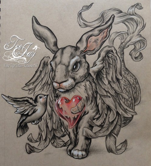 Bird and Bunny have a chat