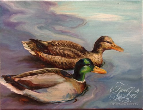 mallard duck painting