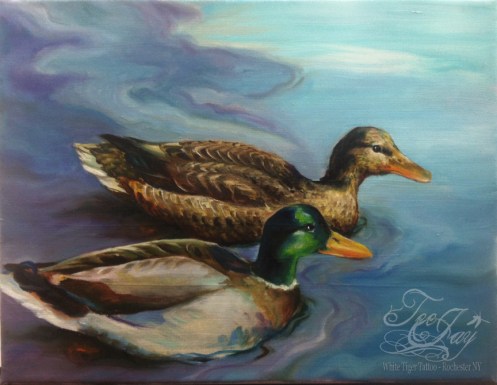mallard duck painting