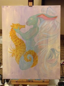 Siren and Seahorse in progress