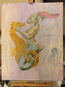 Siren and Seahorse in progress