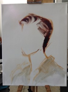 Life painting in progress