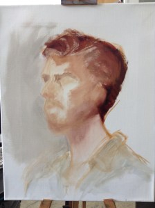 Life painting in progress