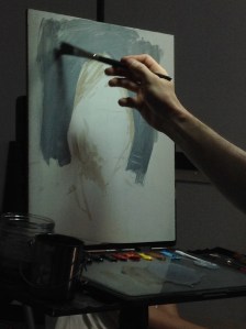 Casey Baugh stage painting