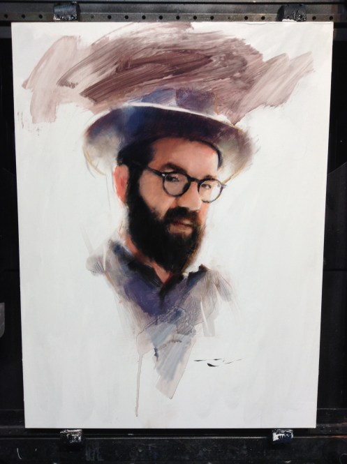 Casey Baugh portrait of Josh Wool