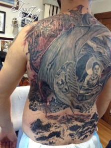 Buddha Bahamut tattoo