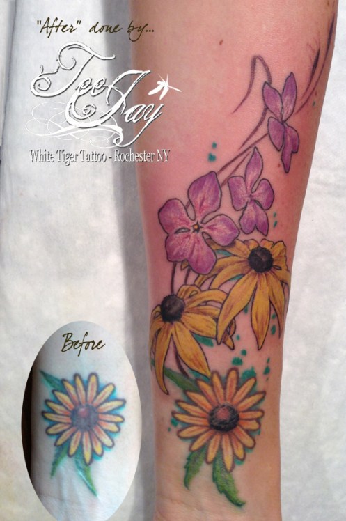black eyed susan tattoo