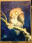 owl painting inprogress