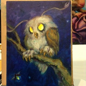 owl painting