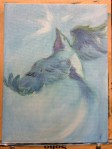 bird painting in progress