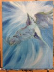 bird painting in progress