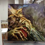 Woodland Spirit Painting in progress