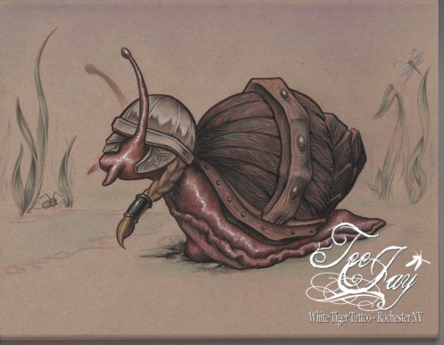 Explorer Snail Print 