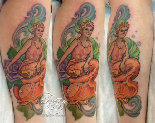 Grandma Mermaid tattoo