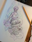 Grandma Mermaid drawing