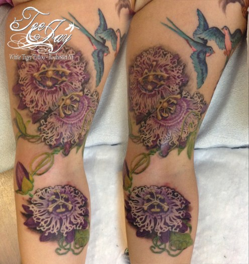 passion flowers tattoo