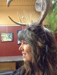 TeeJay with antlers