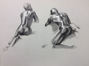 figure drawing male backs 