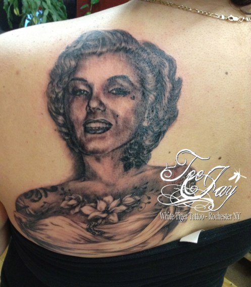 Marilyn Monroe tattoo with tattoos