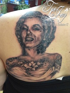 marilyn Monroe tattoo with tattoos