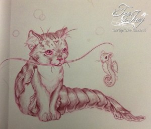 Kitty Lobster drawing