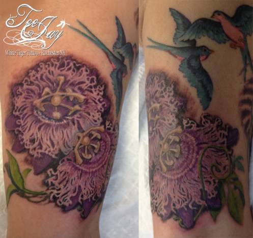 passion flower tattoo
