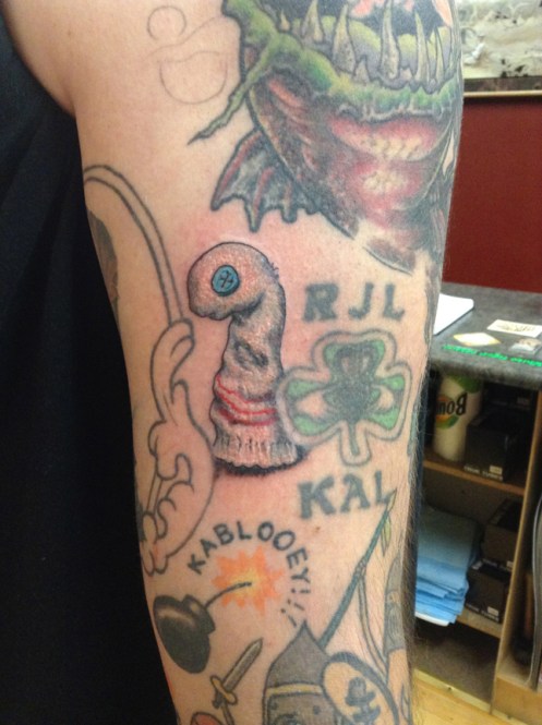 sock puppet tattoo