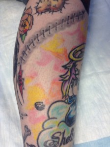 area before tattooing