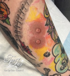 3d effect nipple areola tattoo - double nipple