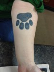 pawprint tattoo