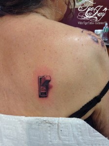 3d light switch tattoo