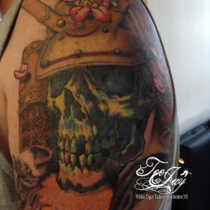 samurai skull healed