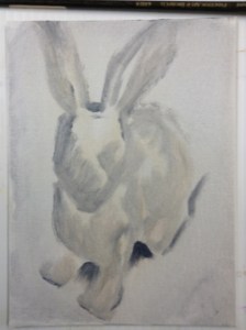 bunny painting